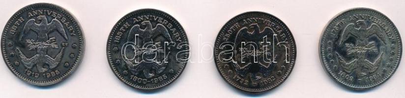 Amerikai Egyesült Államok 1982-1985. "175. évforduló / Abraham Lincoln, George Washington, Thom...