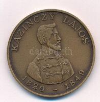 Bognár György (1944-) 1990. "Gyöngyös - Aradi Vértanúk / Kazinczy Lajos" kétoldalas bronz ...