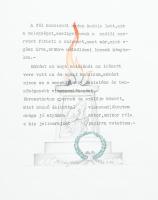 1930 Ribáry Ernő (?-1930) egyedi készítésű emlékkönyve. Nagyméretű, dekoratív bőrkötésű, zsinórfűzés...