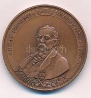 Bozó Gyula (1913-2004) DN Deák Ferenc a haza bölcse (1803-1876) kétoldalas bronz emlékérem (42,5mm) T:UNC