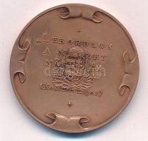 Bozó Gyula (1913-2004) DN "Kossuth Lajos / A Leghívebb Magyar" bronz emlékérem (42,5mm) T:...