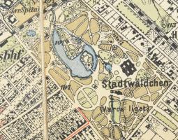 1893-1895 Budapest és környékének katonai térképe, 1:25.000, színes litográfia, Bp., Grill Károly, v...