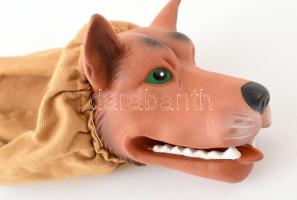 7 darab gumifejű kesztyűbáb, közte csak fej