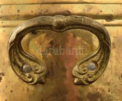 Réz kaspó, kopással, m: 15cm