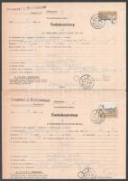 1988 2 db Tudakozvány Keszthely 10Ft bélyeggel