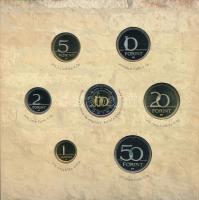 2005. 1Ft-100Ft (7xklf) forgalmi sor szettben + 2005. 10Ft "József Attila" T:PP 
Adamo FO...