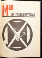 MA. Aktivista művészeti és társadalmi folyóirat. 1-4. köt. Szerk.: Kassák Lajos, Uitz Béla.. Teljes,...