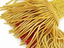 Osztrák-Magyar Monarchia, FJI (I. Ferenc József) tiszti kardbojt, a szalagon aranyszín alapon három ...