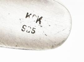 Ezüst(Ag) nyakék, jelzett, d: 11,5 cm, nettó: 39,3 g