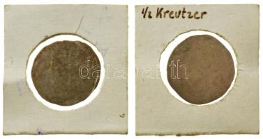 Osztrák Államok / Salzburg 1515. 1/2kr Ag "Leonhard von Keutschach" (0,70g) + 1531. 1/2kr ...