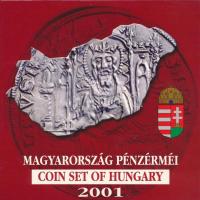2001. 1Ft-100Ft (7xklf) forgalmi sor dísztokban, "Magyarország pénzérméi" sorozat T:PP patina  Adamo FO34.1