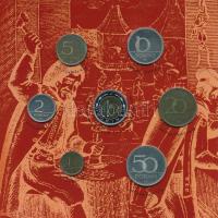 2001. 1Ft-100Ft (7xklf) forgalmi sor dísztokban, "Magyarország pénzérméi" sorozat T:PP pat...