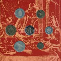 2001. 1Ft-100Ft (7xklf) forgalmi sor dísztokban, "Magyarország pénzérméi" sorozat T:PP pat...