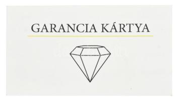 Arany (Au) 14K fülbevalópár igazgyönggyel és gyémántokkal, jelzett, bruttó: 2,96 g