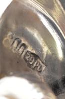 Ezüst(Ag) 2 db kagylós tálka, jelzett, 5,2×4,7 cm, nettó: 25,2 g