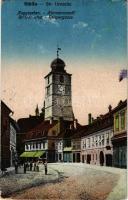 1927 Nagyszeben, Hermannstadt, Sibiu; Str. Urezului / Reispergasse / Reisper utca / street view (EK)