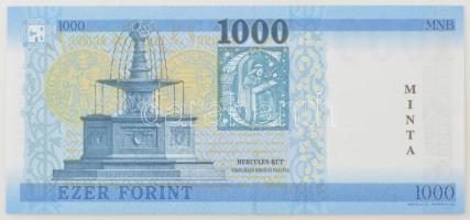 2023. 1000Ft "JK 0000756" sorszámmal, "MINTA" felülnyomással T:UNC
