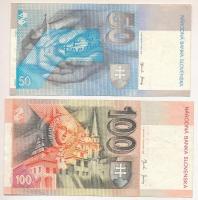 Szlovákia 2002. 50K + 2004. 100K T:F
Slovakia 2002. 50 Korun + 2004. 100 Korun C:F