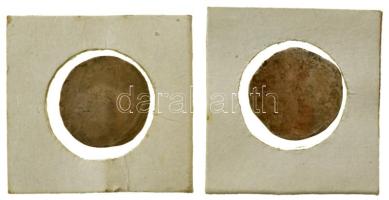 Osztrák Államok / Salzburg 1510. 1/2kr Ag "Leonhard von Keutschach" (0,70g) + 1523. 1/2kr ...