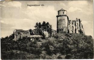 1917 Nagyszalánc, Nagy-Szaláncz, Szalánc, Salanc, Slanec; Nagyszalánczi vár. Fogyasztási szövetkezet kiadása / Slanecky hrad / castle (EK)