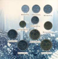 1996. 10f-100Ft (10xklf) forgalmi sor "Magyarország pénzérméi" dísztokban T:BU kis patina ...