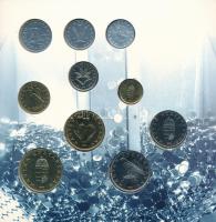 1996. 10f-100Ft (10xklf) forgalmi sor "Magyarország pénzérméi" dísztokban T:BU kis patina ...