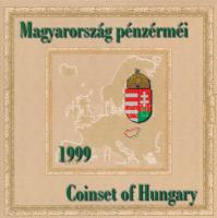 1999. 50f-100Ft (8xklf) forgalmi sor "75 éves a Magyar Nemzeti Bank" dísztokban T:BU kis patina  Adamo FO32.1