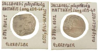 Osztrák Államok / Salzburg ~1520. 1/2kr Ag "Mátyás" (2x) (0,62g, 0,55g) T:XF,VF Austrian S...