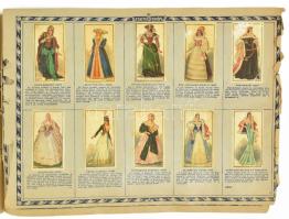 cca 1930-1940 Képes magyar történelem, irodalom és művészet, a Szent István Cikóriagyár gyűjtőalbuma...