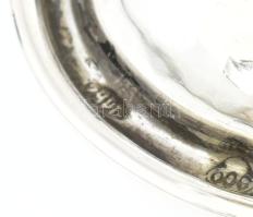 Ezüst(Ag) kis váza, jelzett, m: 7,5 cm, nettó: 36,7 g