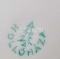 Hollóházi váza, jelzéssel, kopással, m: 18 cm