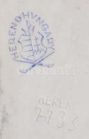 Herendi Csung Vert mintás ékszeres tálka, jelzéssel, aranyozásán kopással, cca 8x7 cm