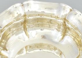 Ezüst(Ag) nagy méretű gyümölcsös tál, jelzett, d: 26 cm, nettó: 650 g