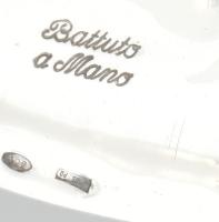 Ezüst(Ag) nagy méretű gyümölcsös tál, jelzett, d: 26 cm, nettó: 650 g