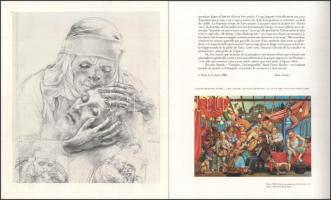 cca 1990 Szabó Ákos (1936- ) grafikus és festőművész francia nyelvű kiállítási prospektusa