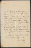 1934 Maróczy Géza legendás sakkozó saját kezű levele