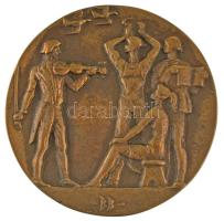 Búza Barna (1910-2010) 1978. "Alba Regia Napok" kétoldalas bronz plakett, eredeti dísztokb...