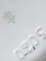 Hollóházi barna virágmintás váza, jelzéssel, hibátlan, m: 31 cm