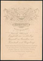 1898 Brassó, Városháza, keményhátú fotó Heinrich Adleff műterméből, 16×11 cm / Brasov, Rathaus / tow...