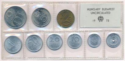 1973. 2f-10Ft (9xklf) érmés forgalmi sor fóliatokban T:UNC Adamo FO6