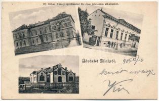 1905 Zilah, Zalau; Ifj. Orbán Károly építőmester 25. éves jubileuma alkalmából / 25th anniversary of the master builder and architect Károly Orbán, villa (fl)