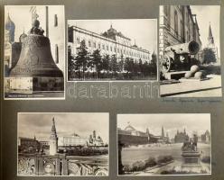 cca 1954 Szovjetunió összeállítás: Moszkva nevezetességei (Kreml, Cár-harang, stb.), Leningrád (Szen...