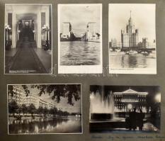 cca 1954 Szovjetunió összeállítás: Moszkva nevezetességei (Kreml, Cár-harang, stb.), Leningrád (Szen...
