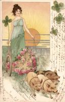 Lady Fortuna, New Year Litho