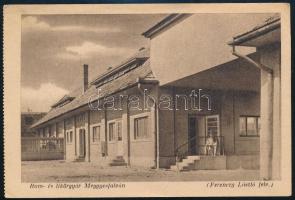 Meggyesfalva, Mureseni; Rum és likőrgyár. Erdélyrészi Hangya Szövetkezet kiadása, Ferenczy László felvétele / rum and liqueur factory - képeslapfüzetből / from postcard booklet