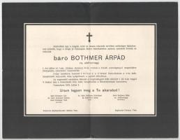 1938-74 4 db gyászjelentés báró, stb