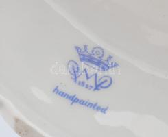 Schierholz porcelán libikókázó gyermek pár. Gazdag plasztikus díszítéssel ellátott porcelán szobor, ...