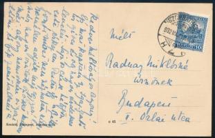 1932 Az Apponyi-család tagja (Apponyi Károly?) által megírt képeslap, Radnai Miklósné (Pártos Viktór...