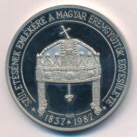 Kelemen Kristóf (1922-2001) 1987. "MÉE / Erzsébet királyné születésének emlékére" ezüstözö...