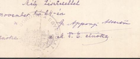 1935 Gróf Apponyi Albertné (Clothilde von Mensdorff-Pouilly grófnő) (1867-1942), a Mária Dorothea Eg...